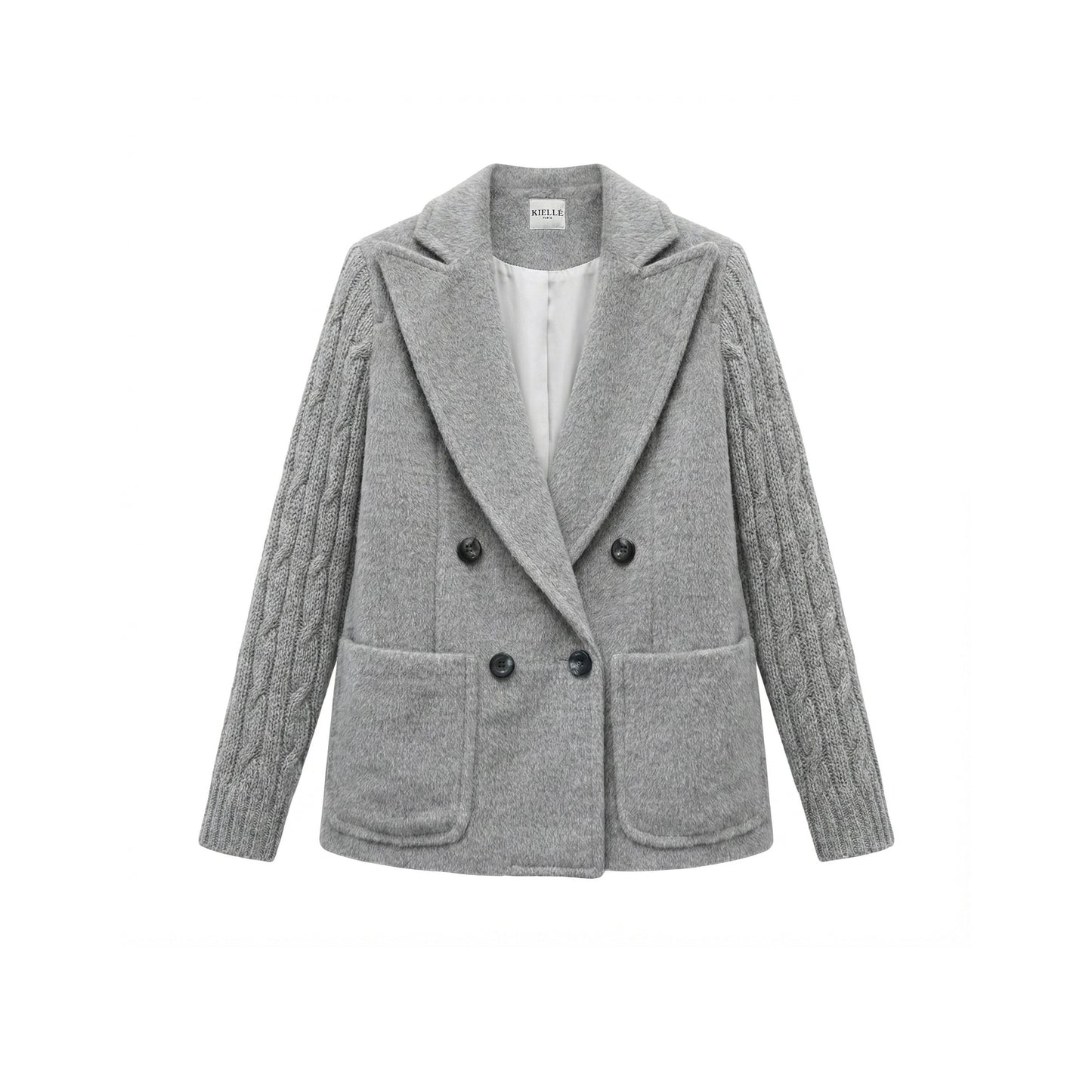 Gray Alpaca Blazer