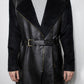 The Leather and Alpaca wool Coat
