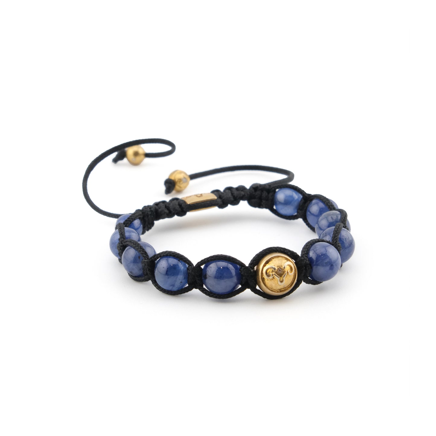 Bracelet en lapis-lazuli rond