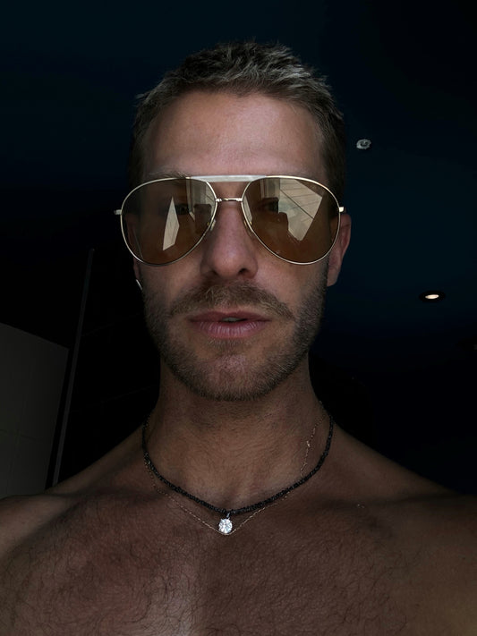 Collier en diamant brut et argent