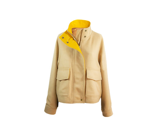 Le manteau court en alpaga