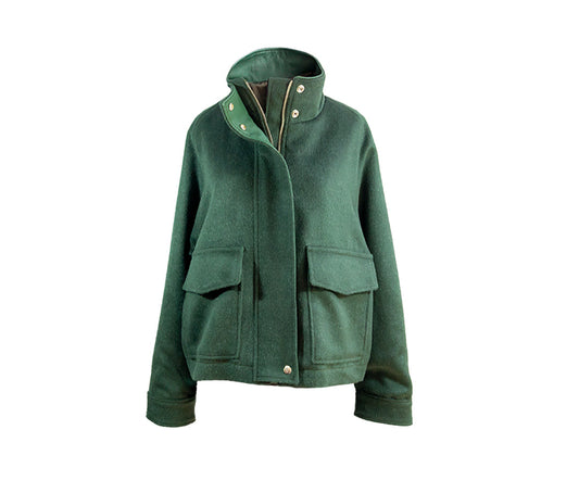 Le manteau court en alpaga