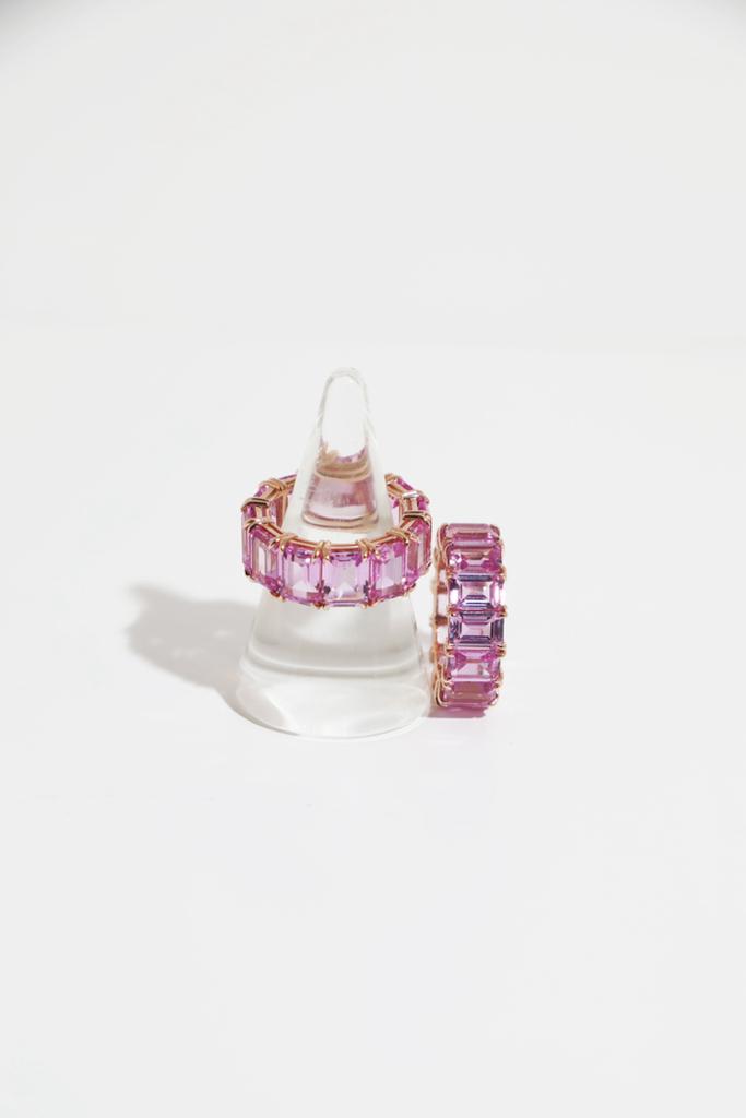 Pink Sapphire Eternity Ring