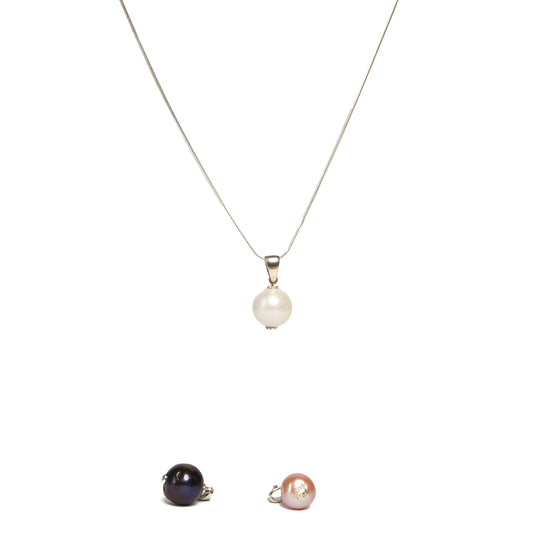 Le Pendentif Perle Blanche