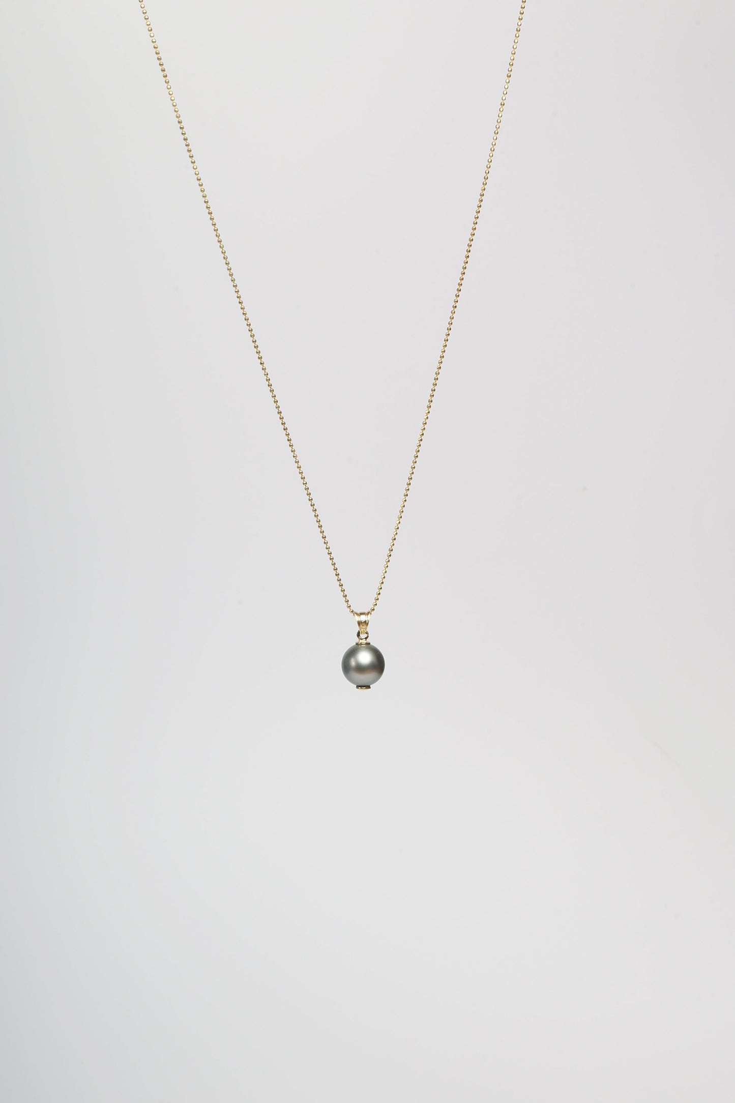 Black Tahitian Pearl Pendant | 14K Gold - KIELLE OFFICIAL