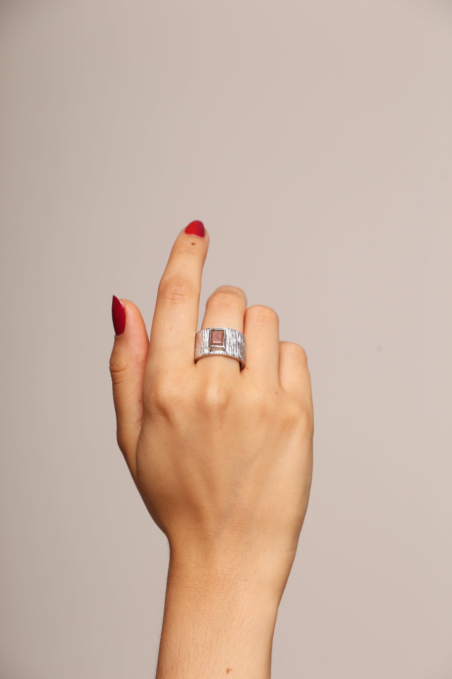 The Phoenix | Fire-Exposed Ruby Root Ring - KIELLE OFFICIAL