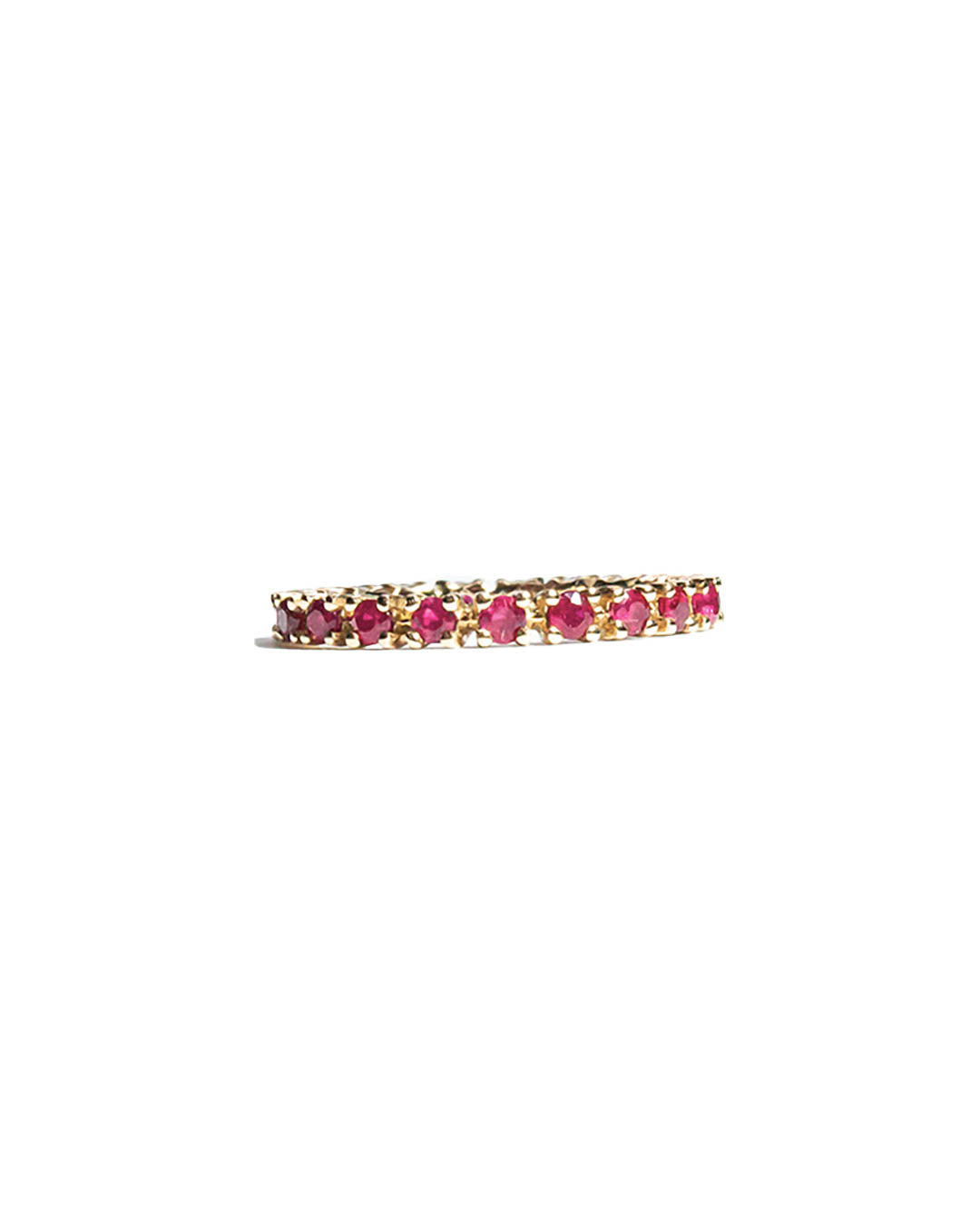 18K Rose Gold Ruby Eternity Ring