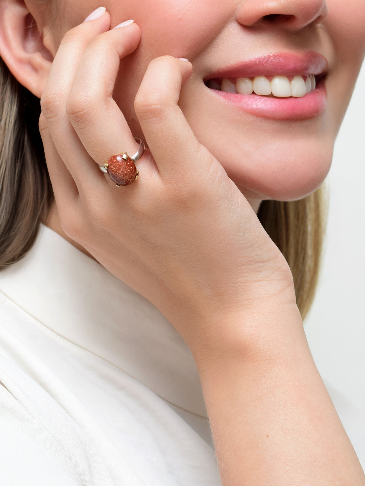 Bague Ovale en Grès