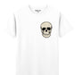 "Skull" Embroidered White Unisex T-Shirt