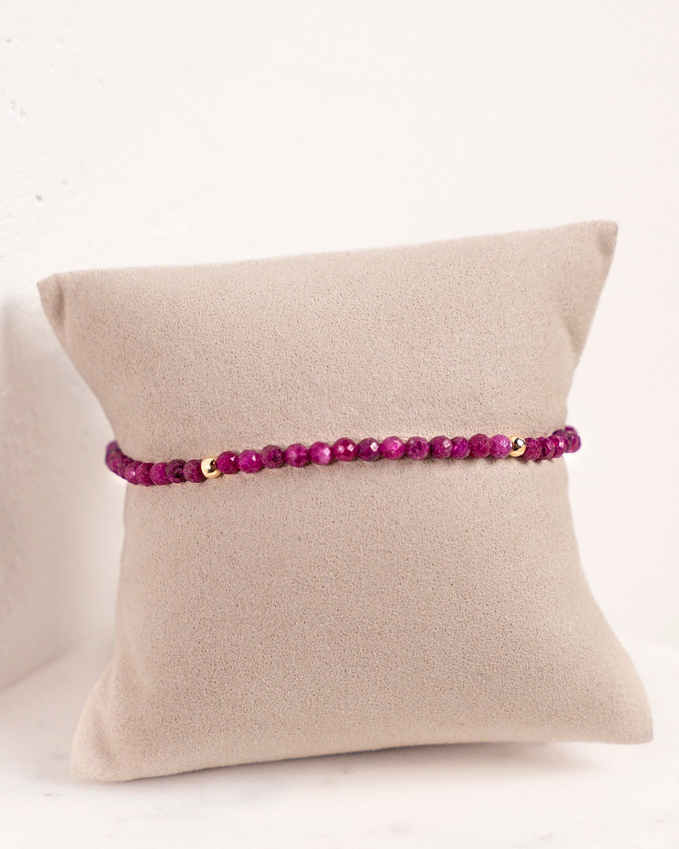Bracelet en or 14K et Rubis