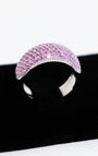 18K White Gold and Pink Sapphire Ring