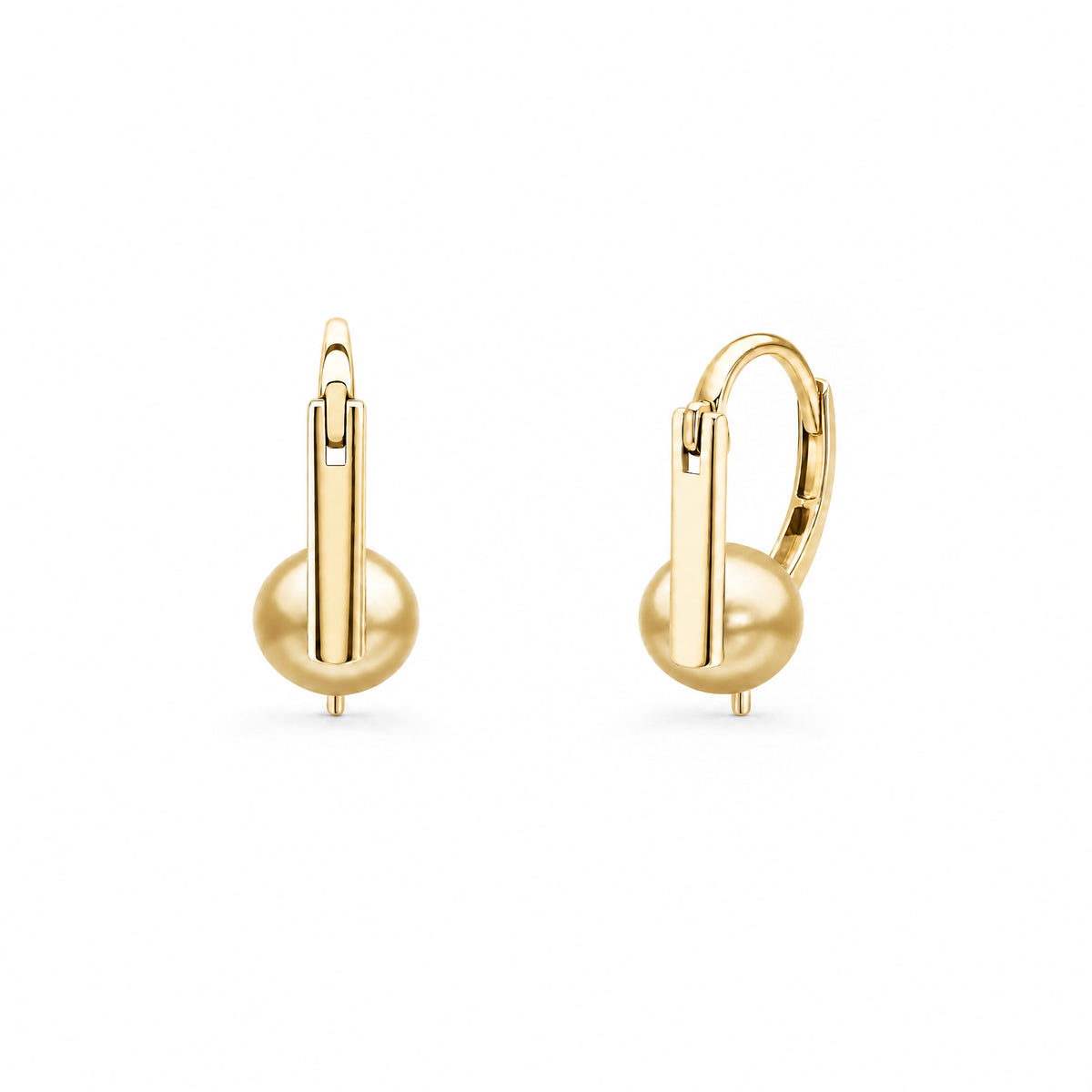 Boucles d'oreilles en or 18K avec perles Akoya