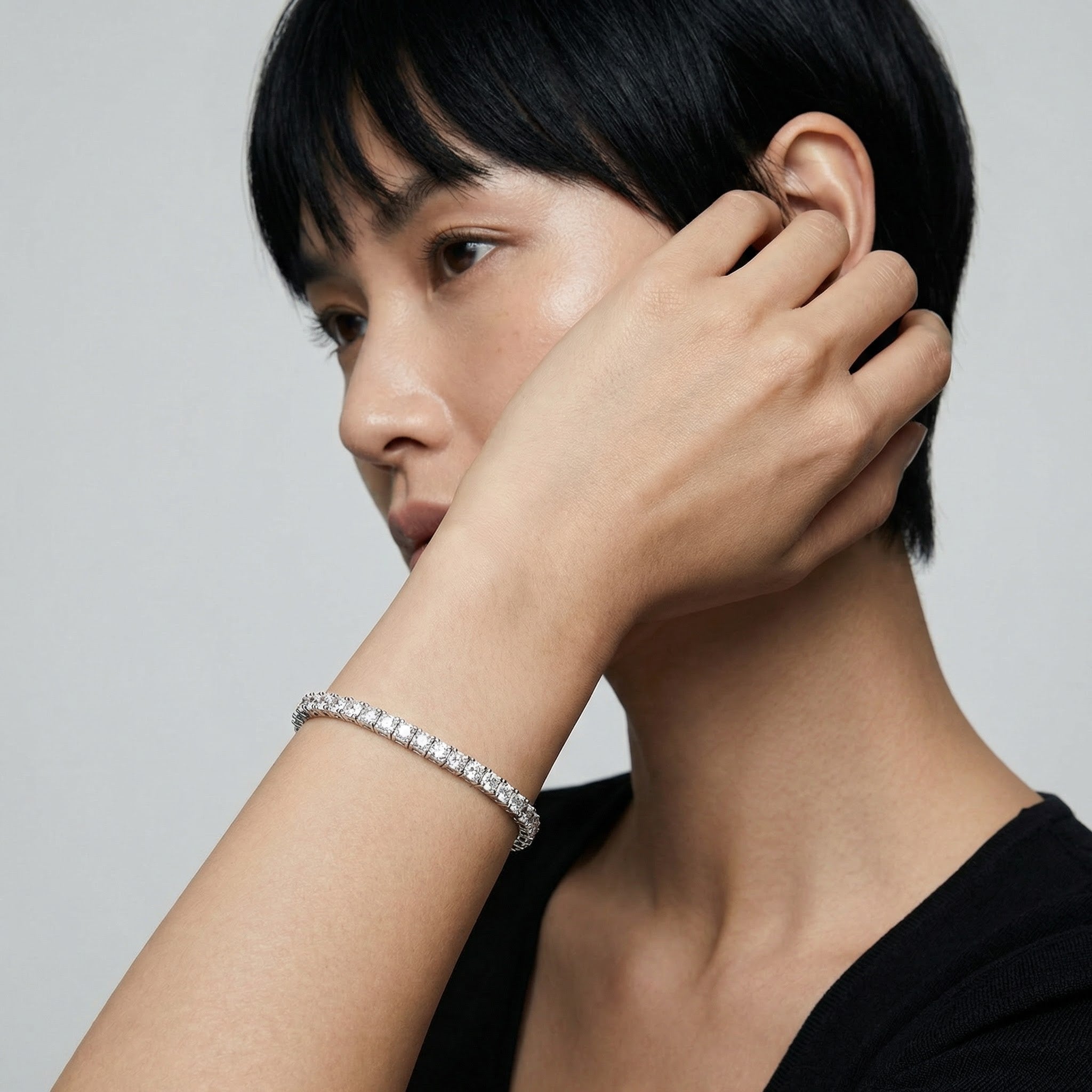 18K Gold Tennis Eternity bracelet