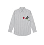 Hummingbird & Heart Gray Cotton Shirt