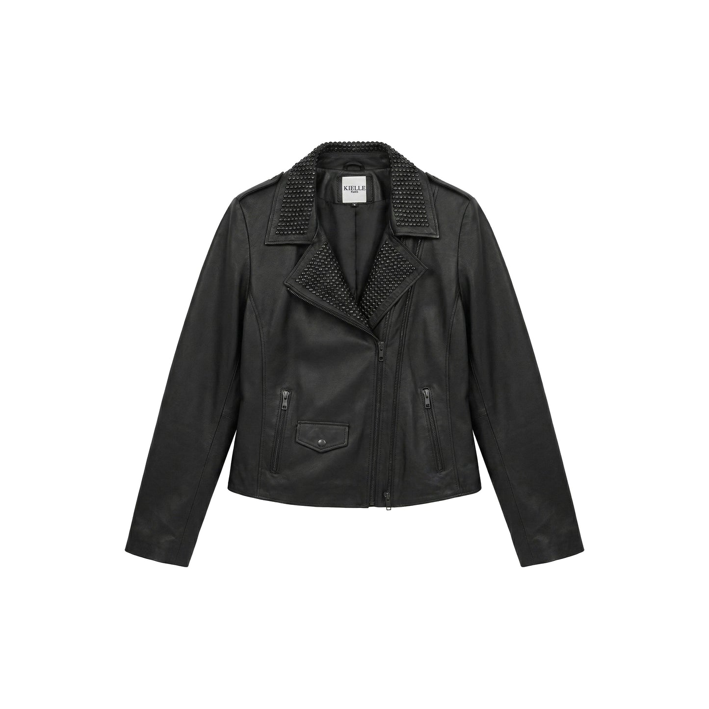 Leather Studded Biker Jacket