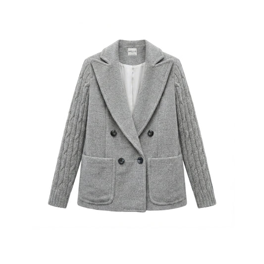 Gray Alpaca Blazer