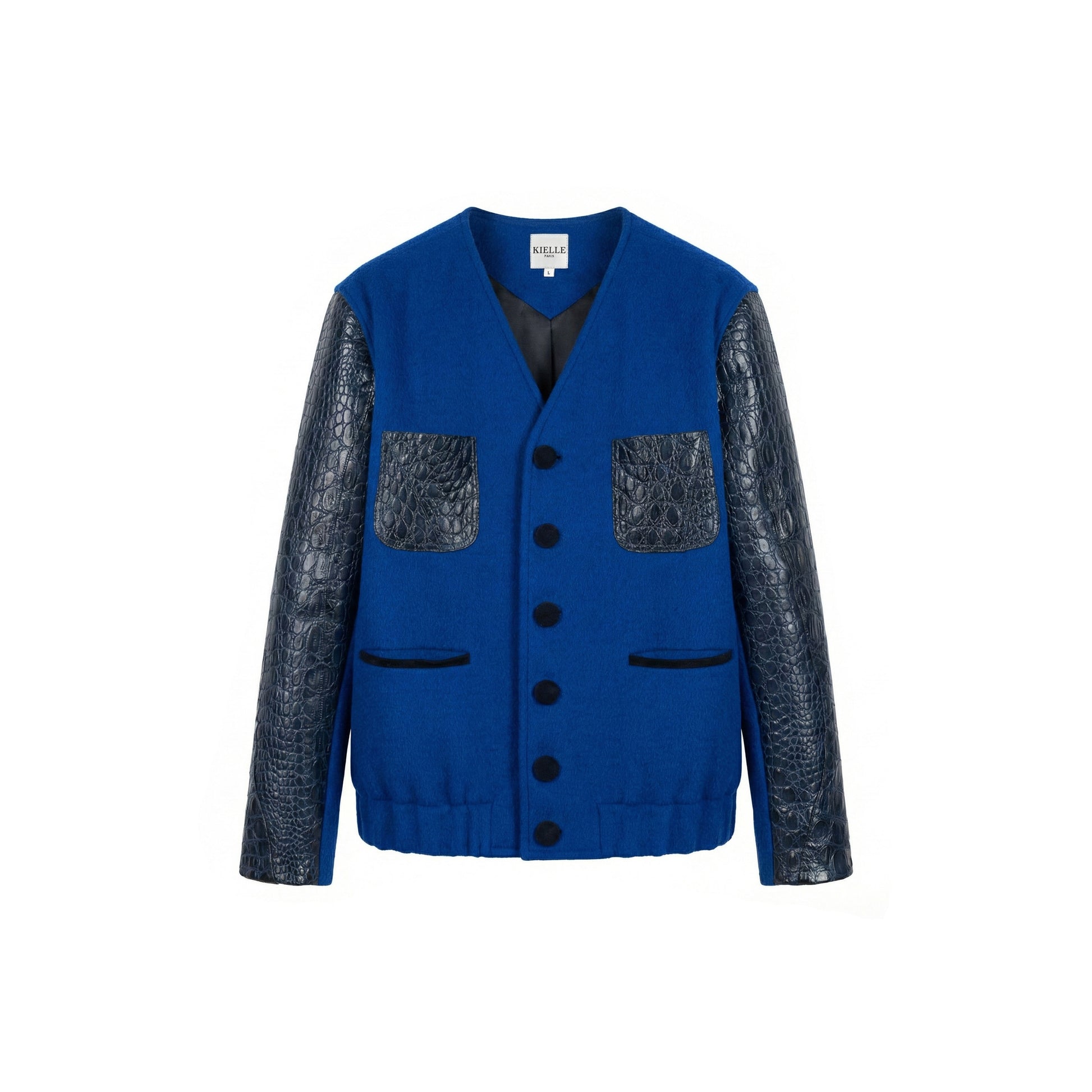 Veste hybride en alpaga & caïman