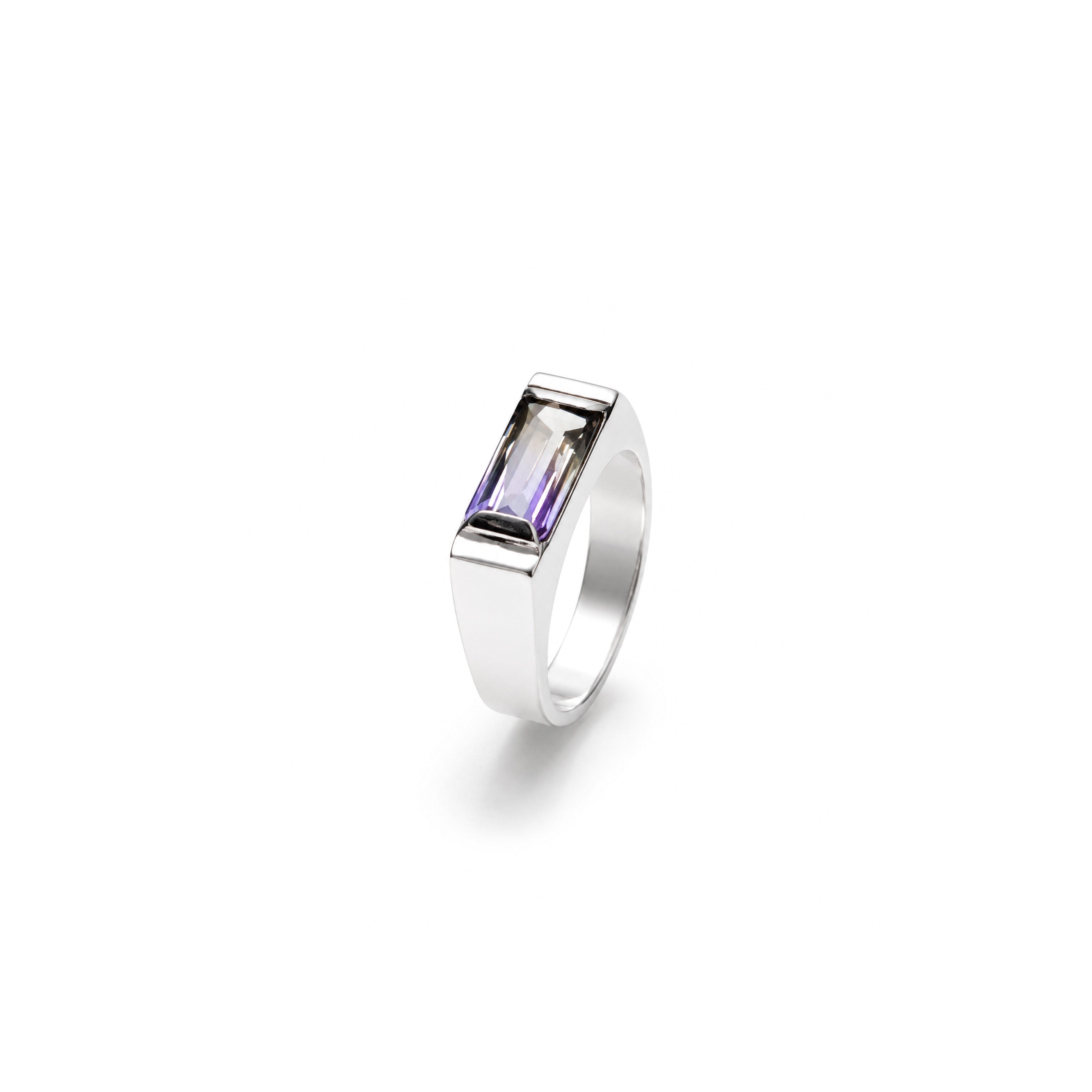 Ametrine Signature Ring