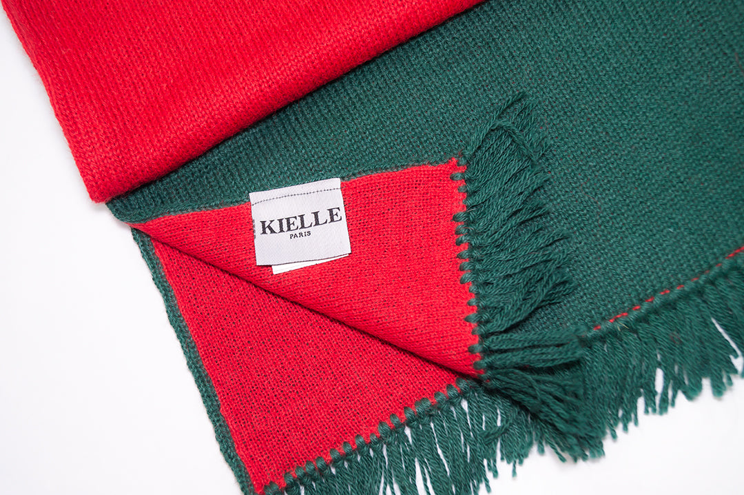 Écharpe en laine d’alpaga tissée à la main