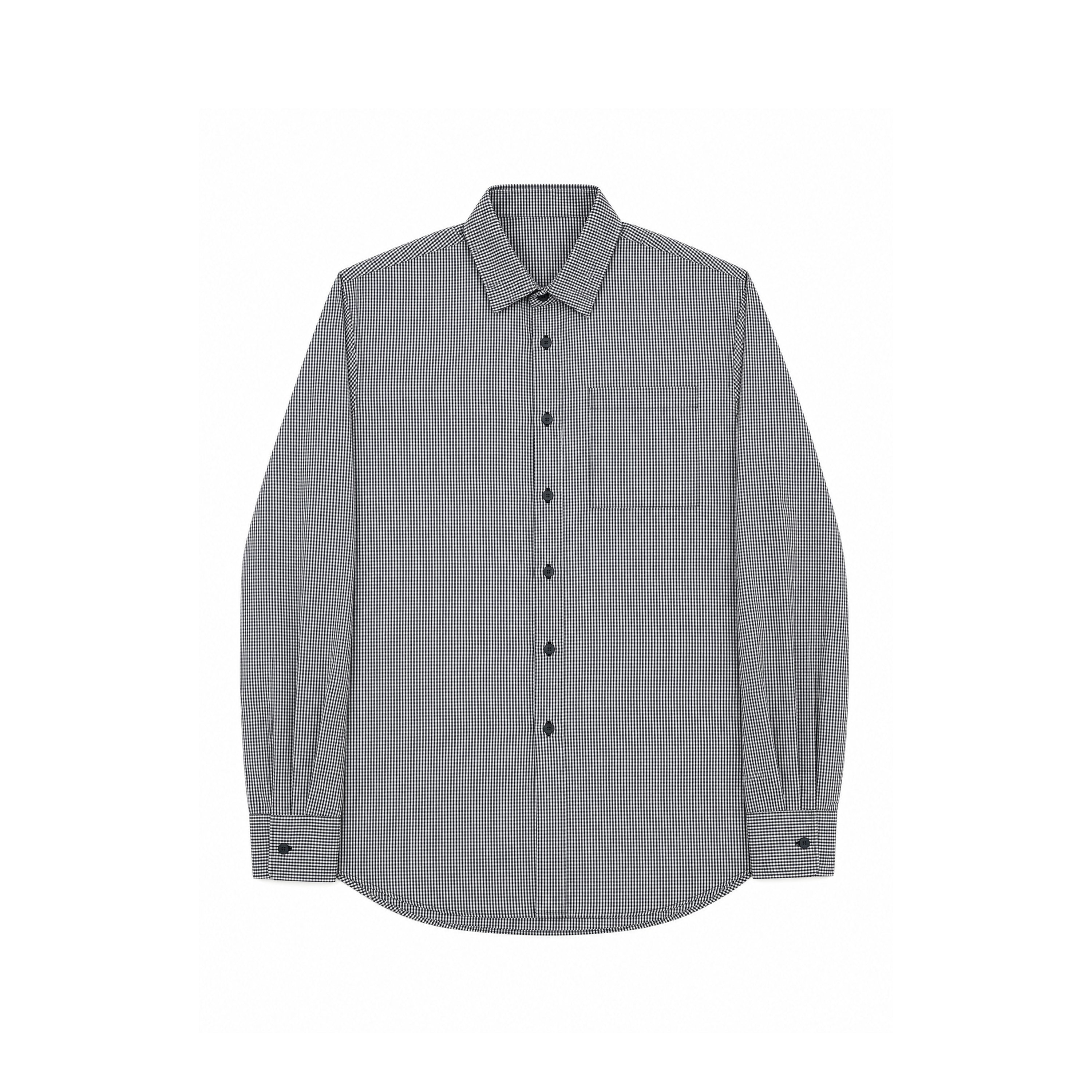 Camisa de Algodón de Microcuadros