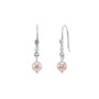 Pink Pearl Silver Earrings