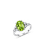 Green Zircon Oval Ring
