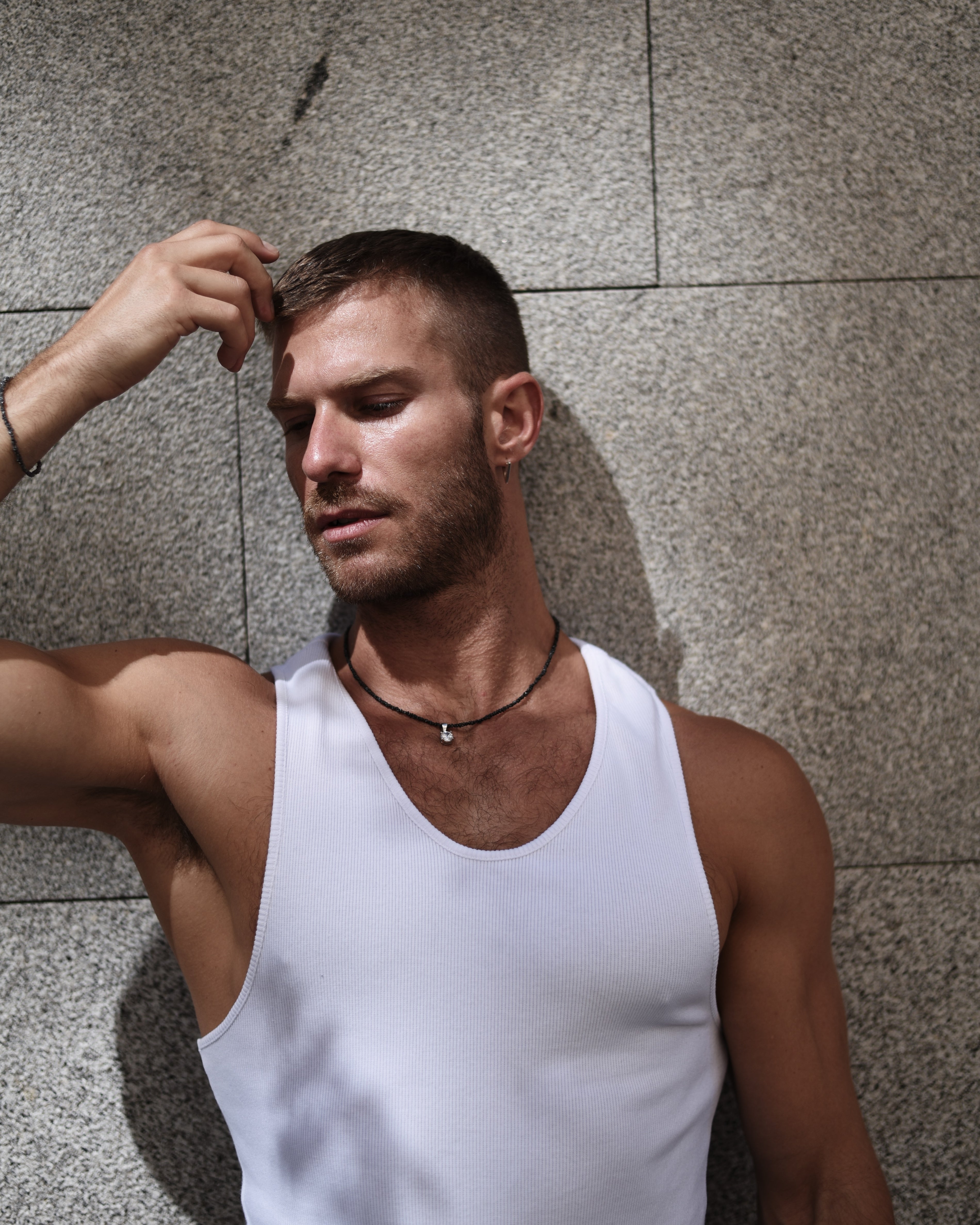 Collier en Diamant brut et argent