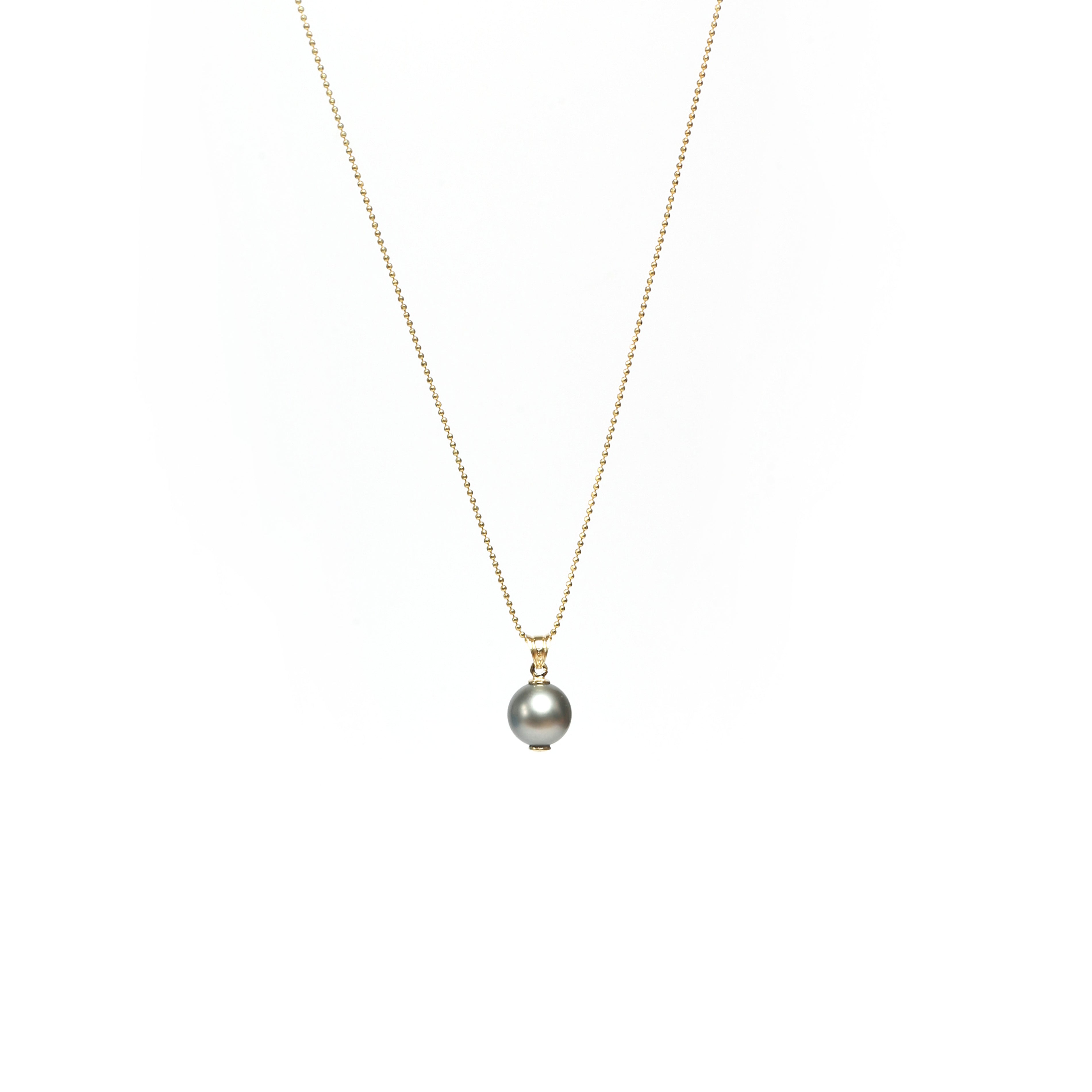 Pendentif perle de Tahiti noire | Or 14K