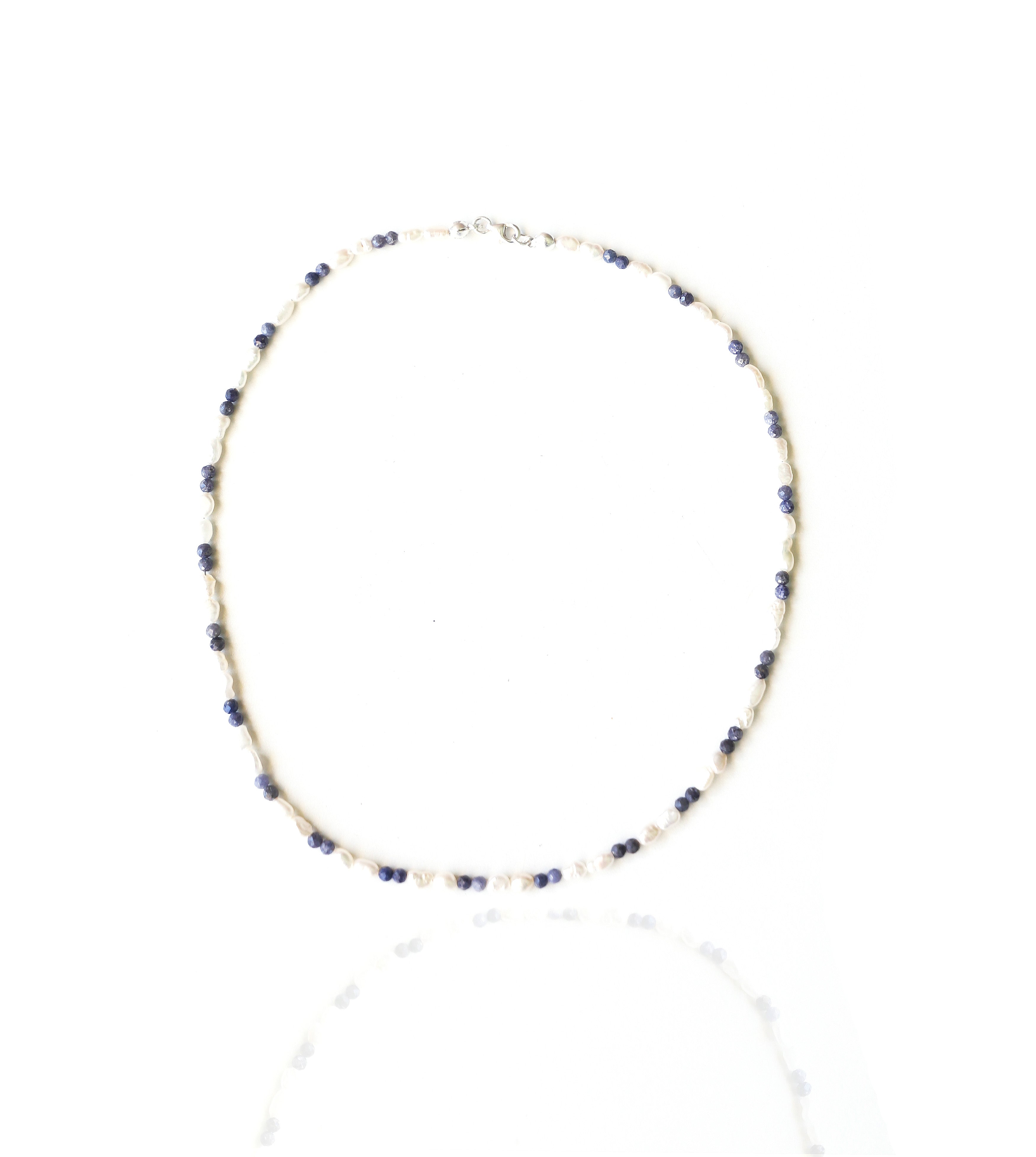 Collier en Saphir et Perles d’eau douce