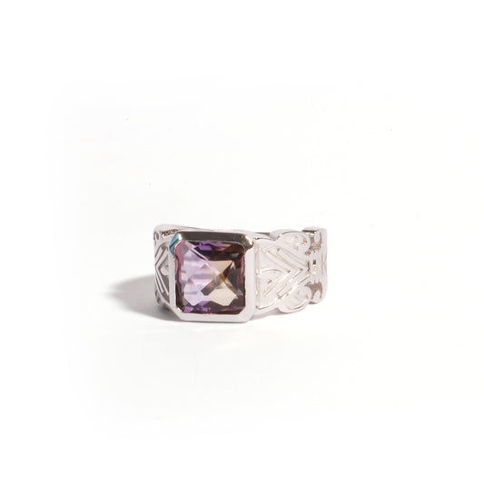 The Dalmatian | Ametrine Chevalier Ring