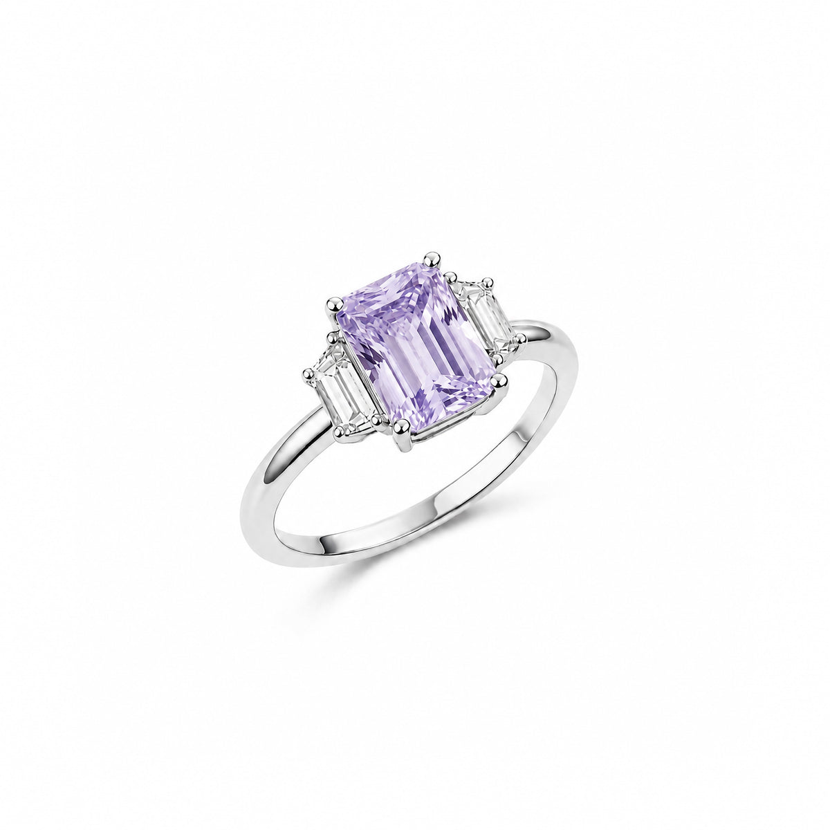 PrismThree-StoneRing-purple