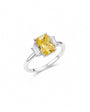 Prism Three-Stone Ring - yellow