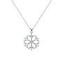 Snowflake Zircon Pendant Necklace