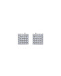 Square Zirconium Stud Earrings