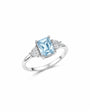 TriangularZirconThree-StoneRing-blue