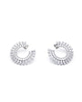 Zircon Fan Hoop Earrings