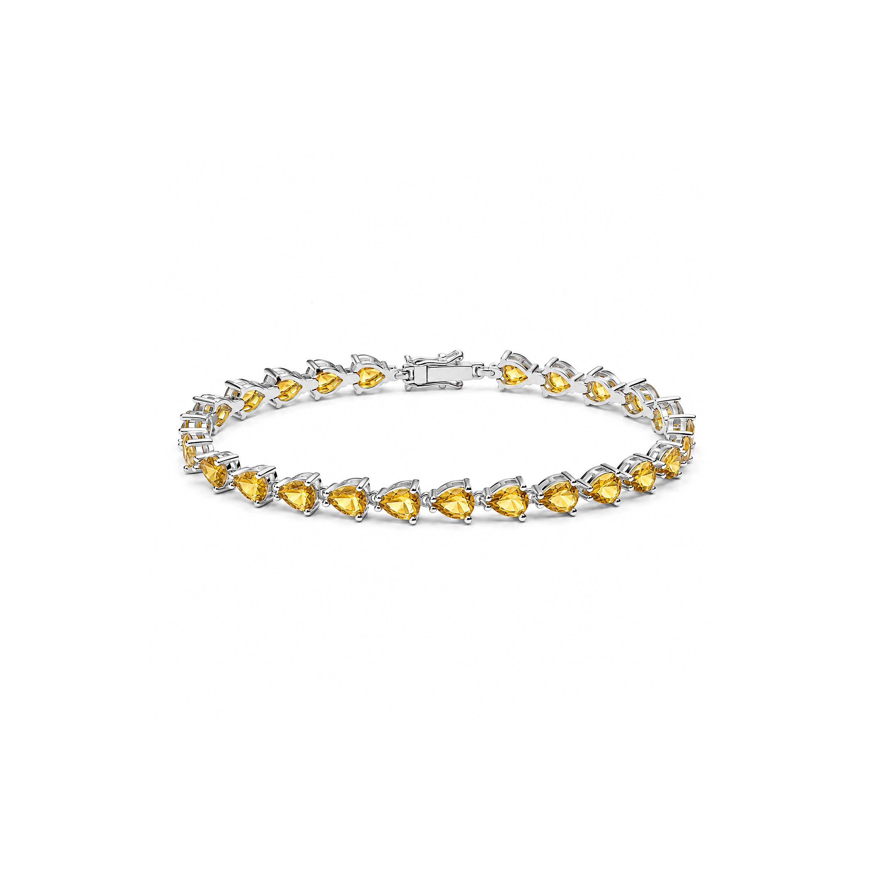 Zirconium Teardrop Bracelet - yellow