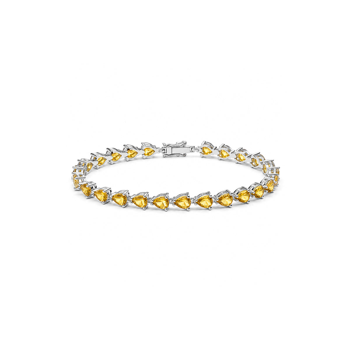 Zirconium Teardrop Bracelet - yellow
