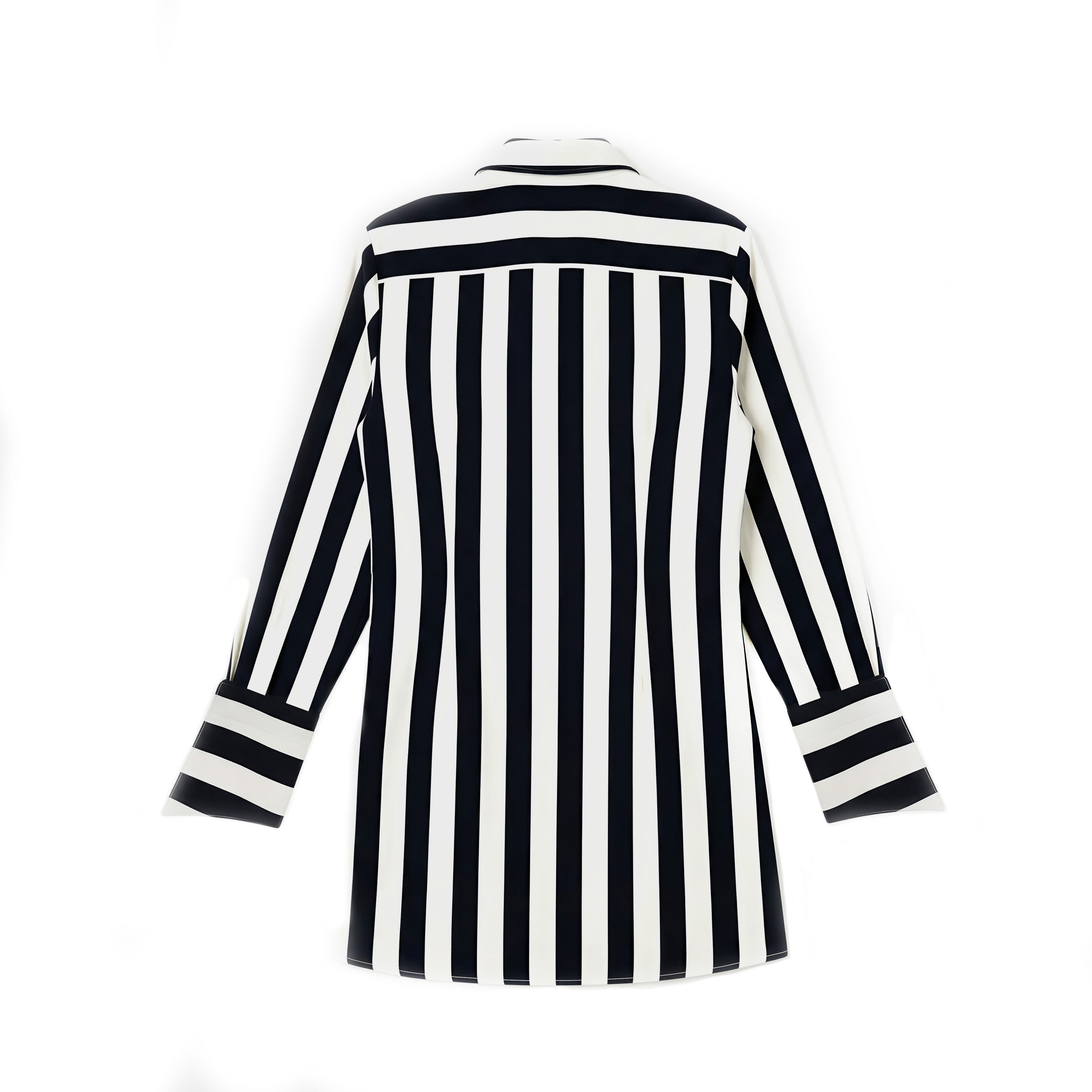 Chemise longue rayée en coton