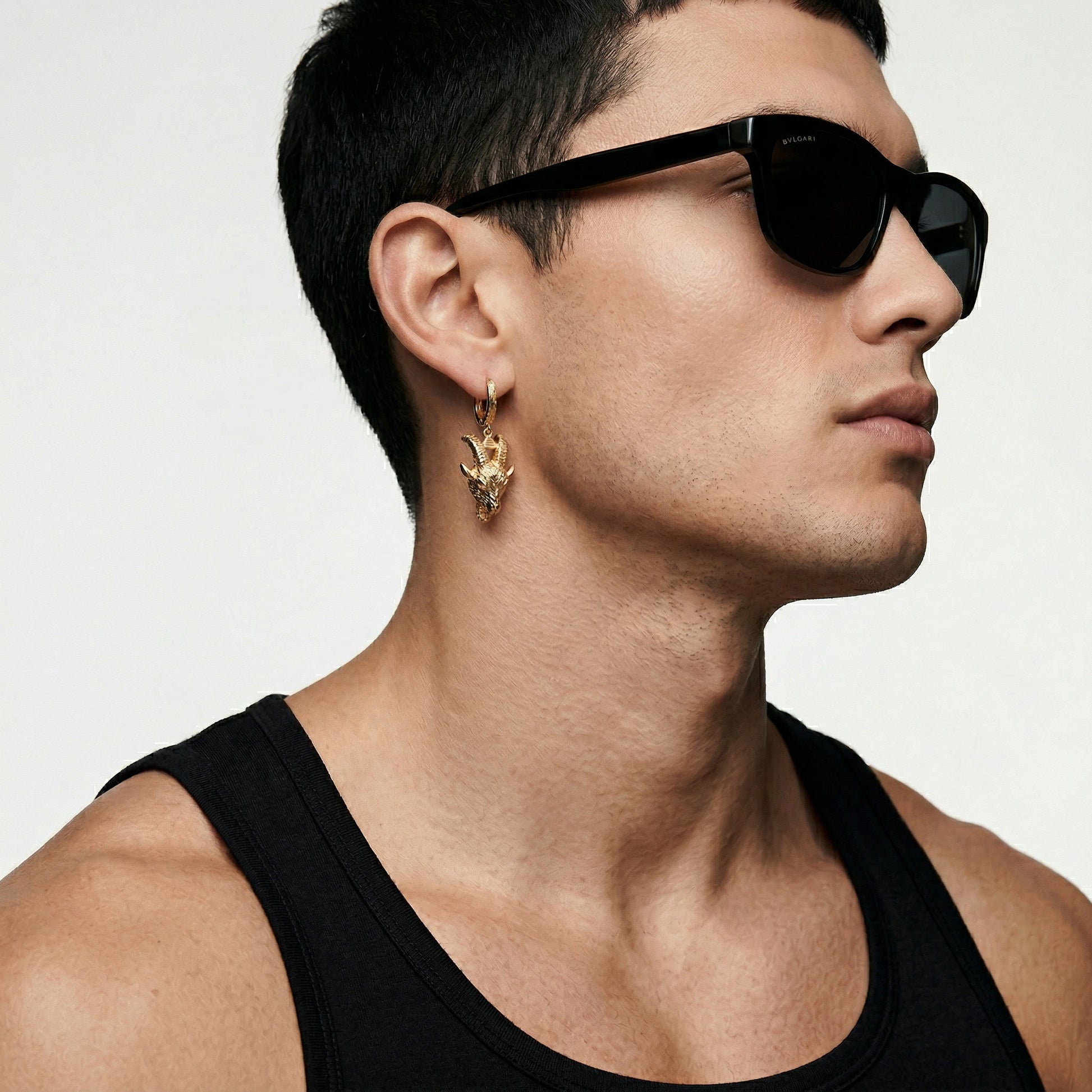 La chèvre | Pendiente de plata