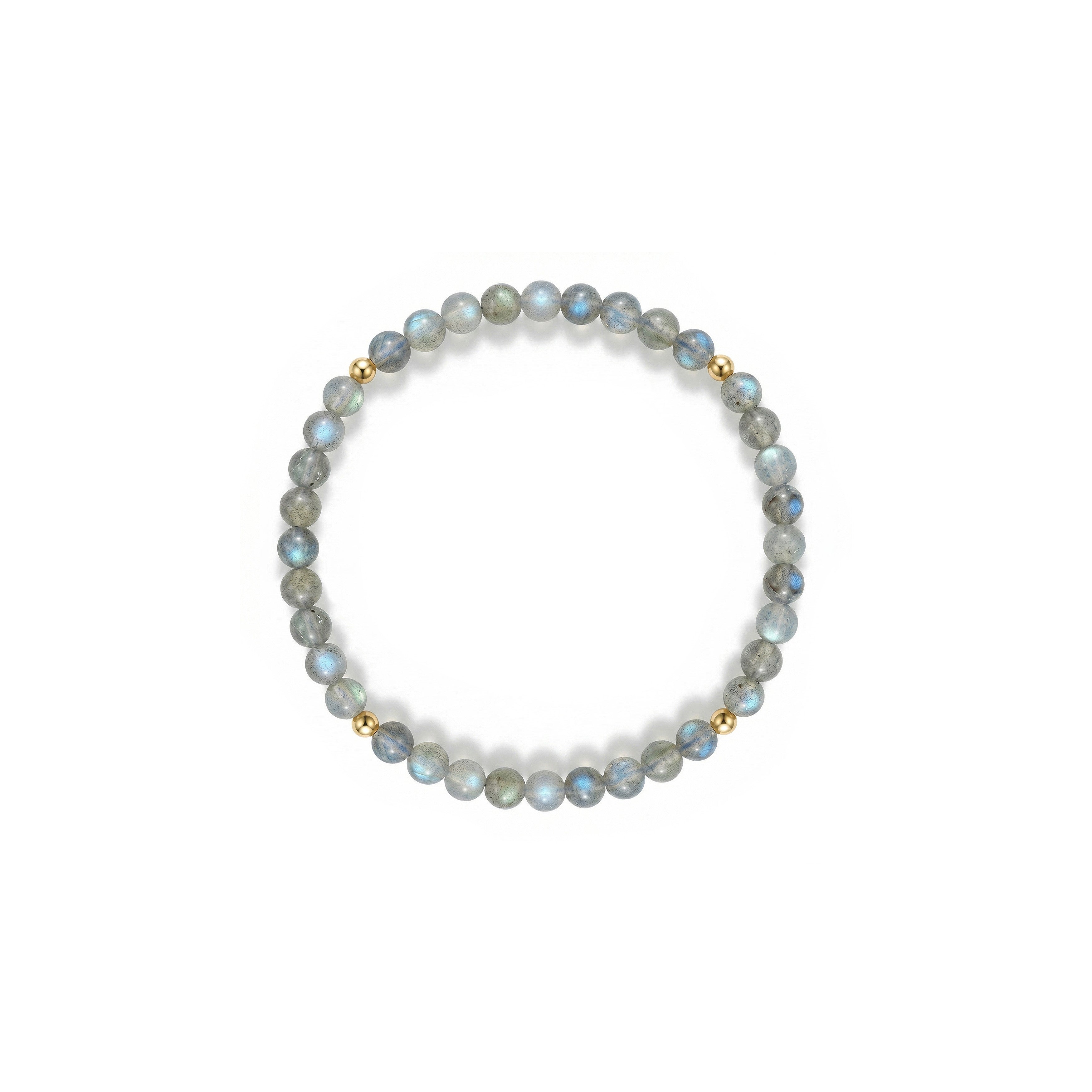 Bracelet en labradorite et or 14K