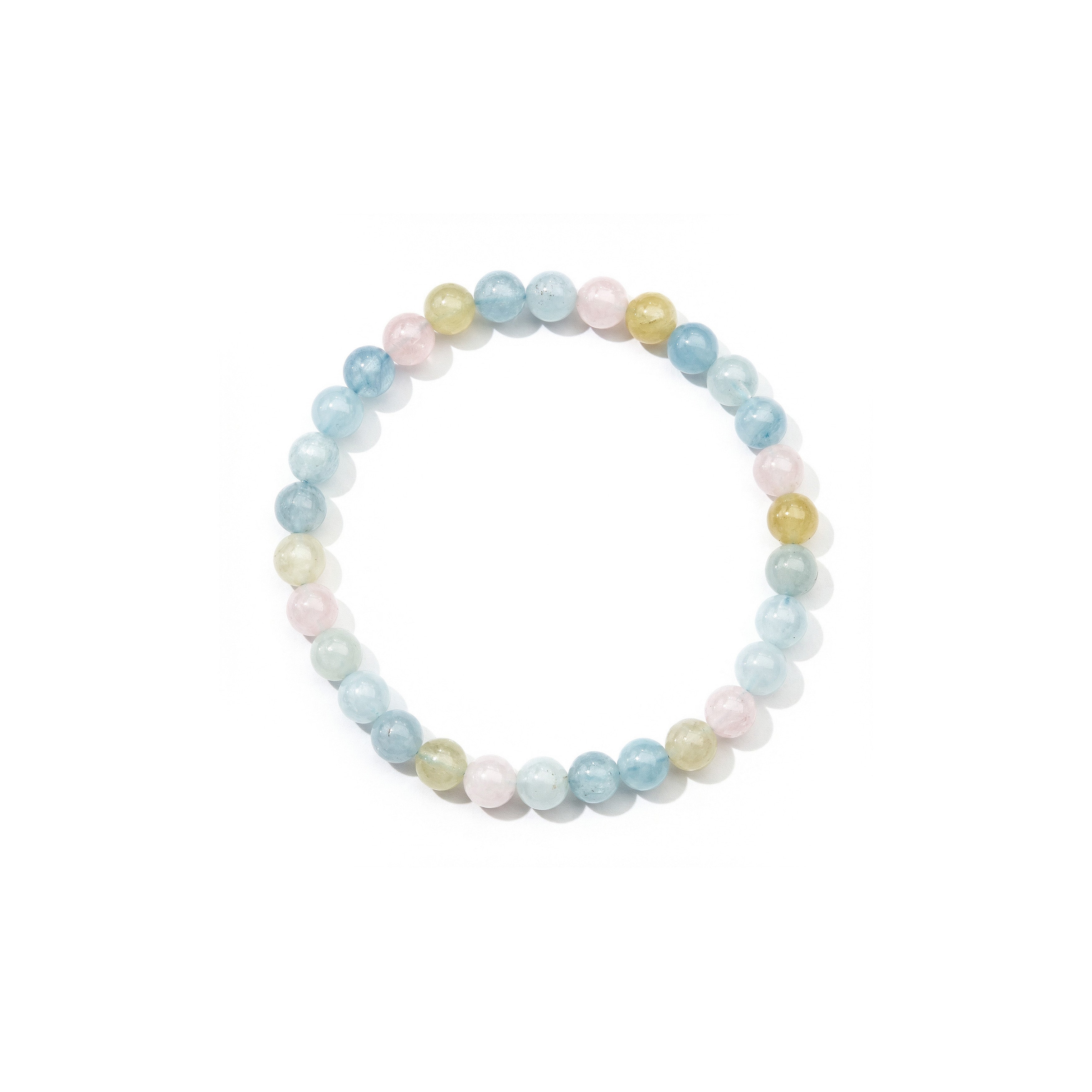 Morganite bracelet 6mm