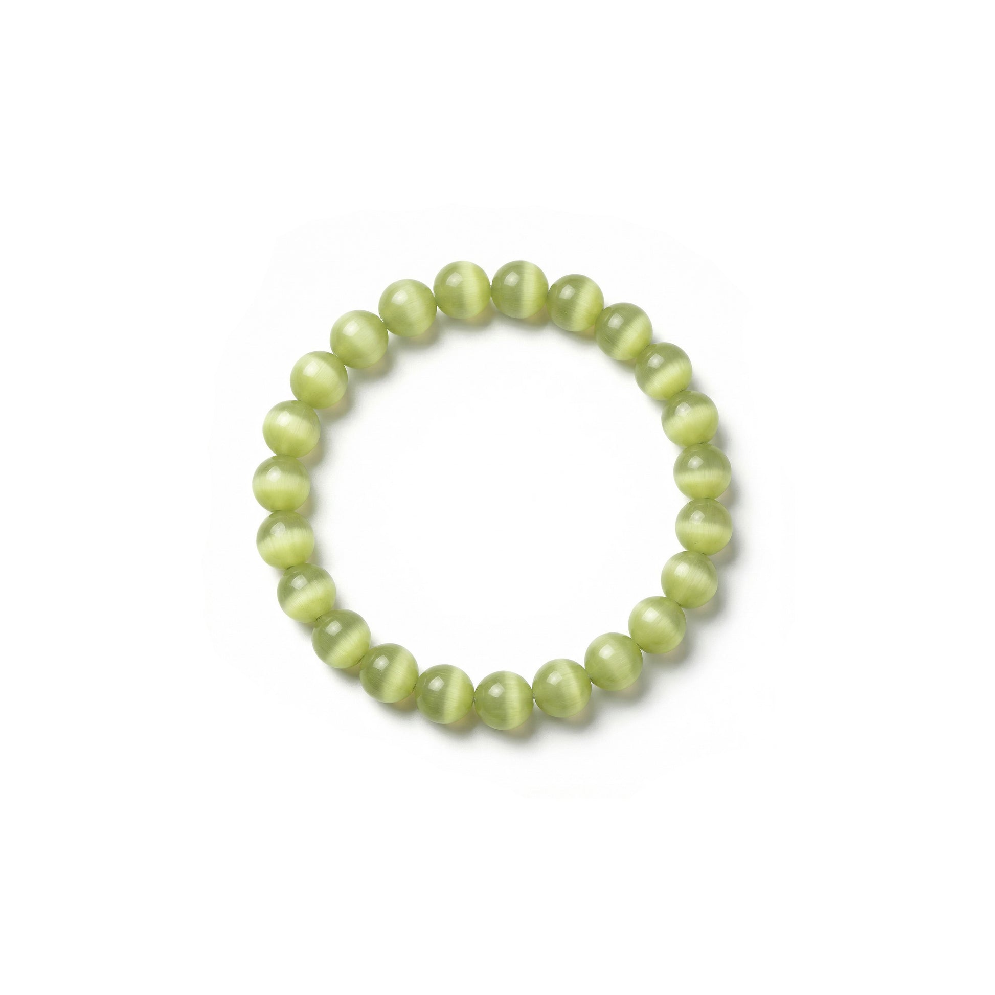 Olive green cat's eye bracelet