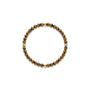 Bracelet en œil de tigre et or 14K