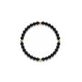 Pulsera de ónix negro y oro de 14K