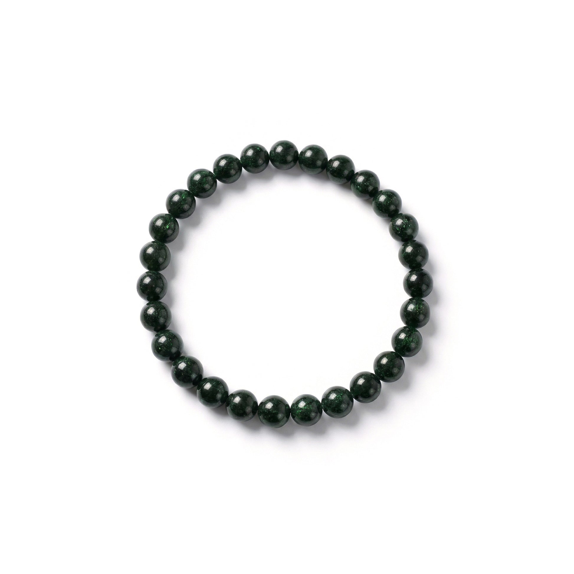 Green star stone bracelet - 6mm