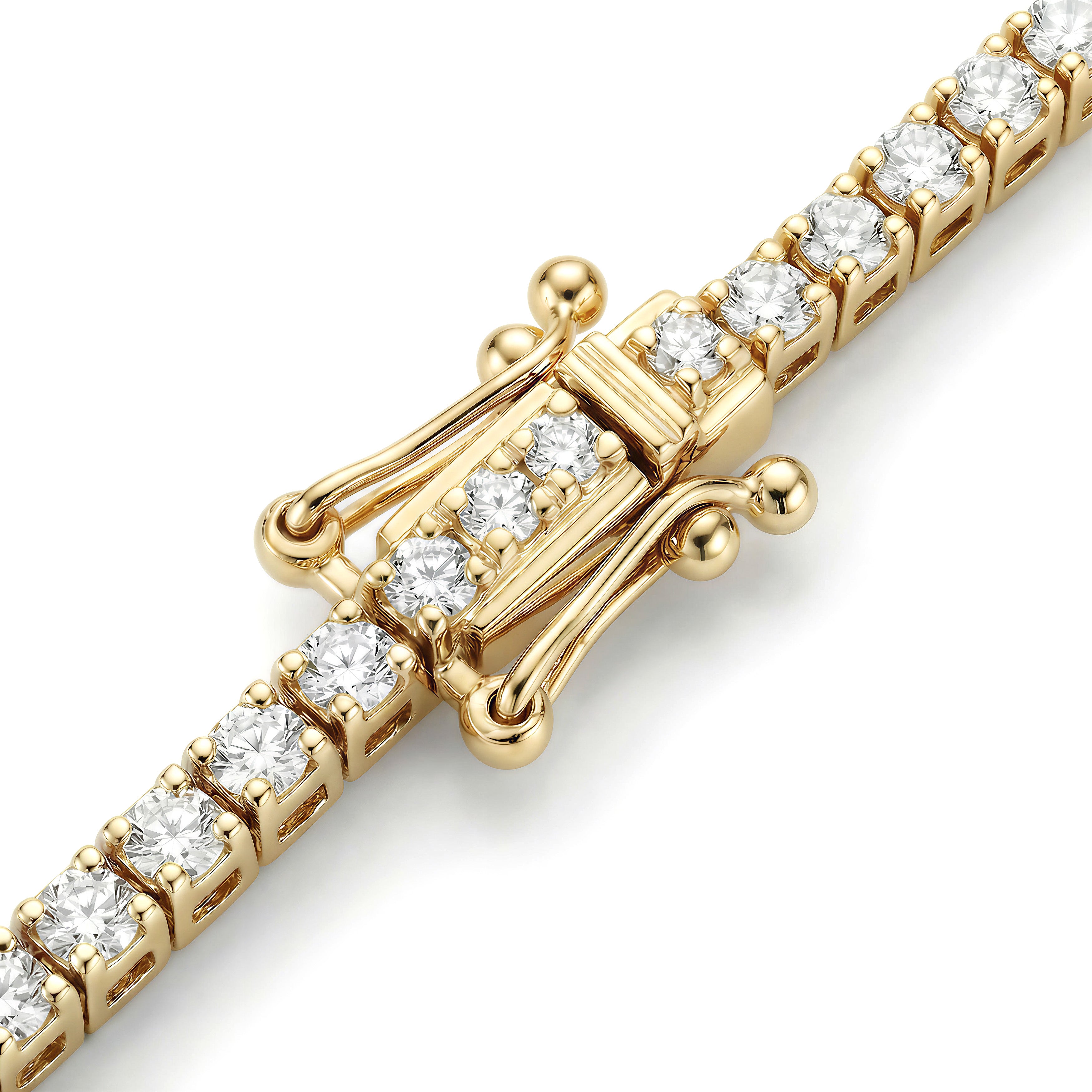 Pulsera de eternidad de tenis de oro de 18K
