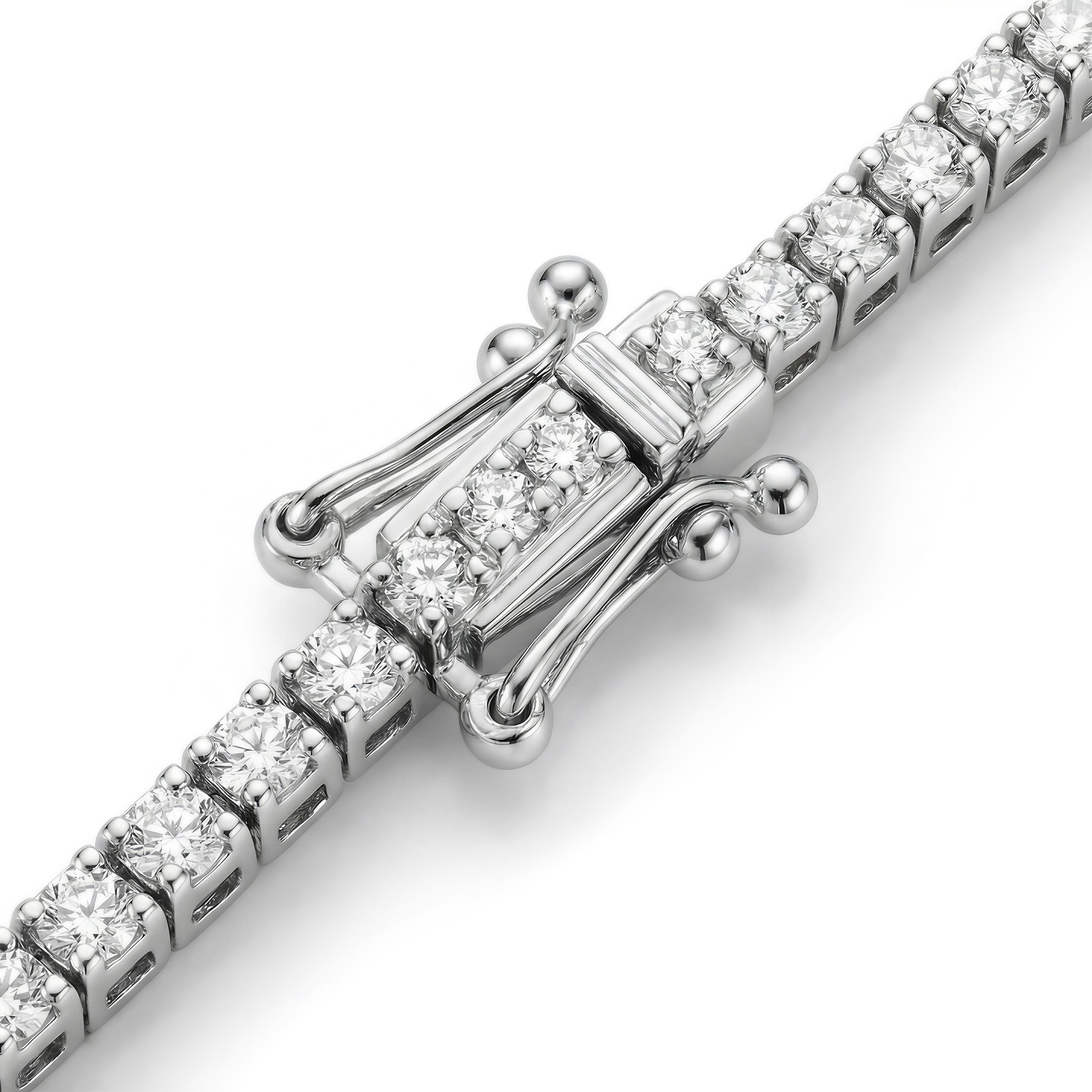 Pulsera de eternidad de tenis de oro de 18K