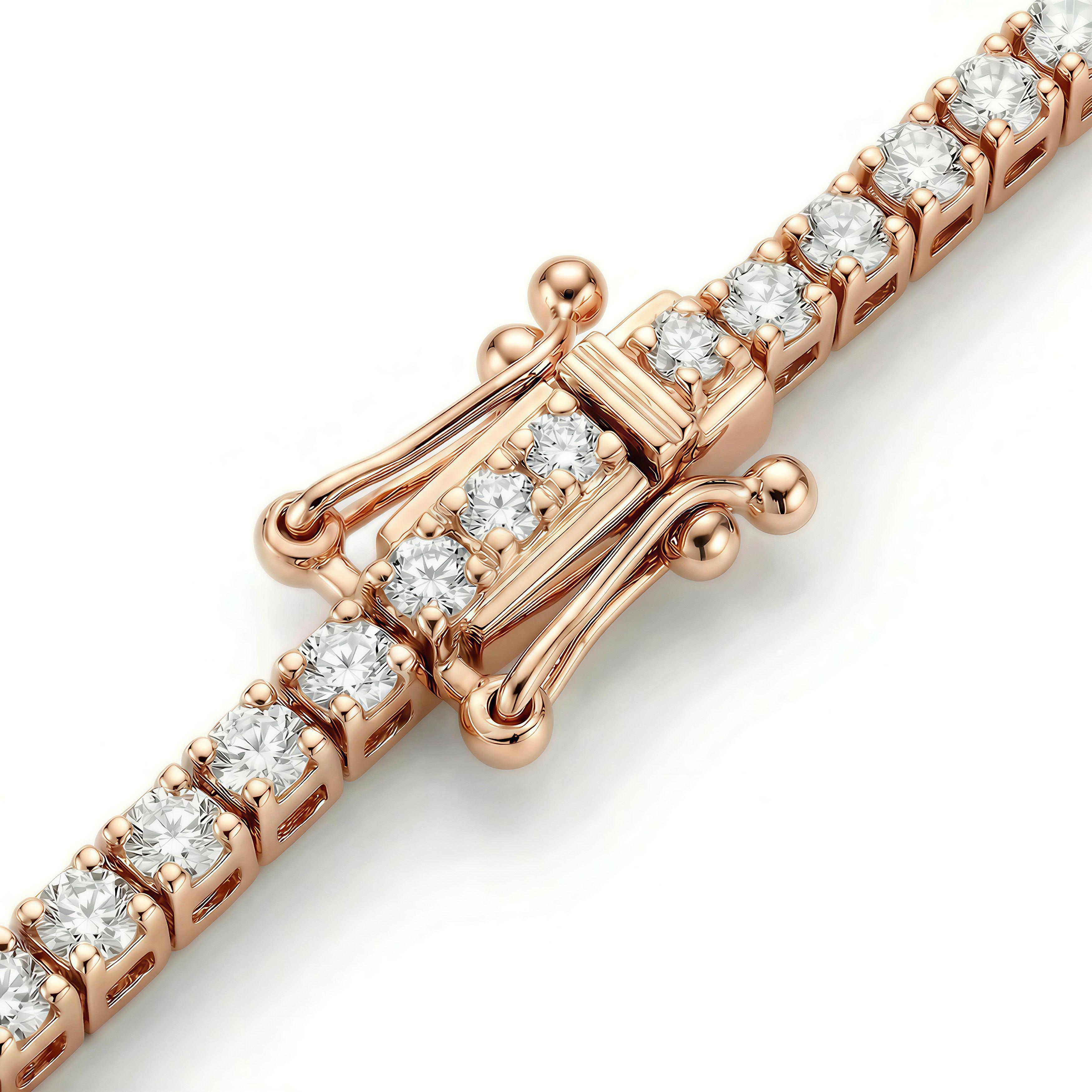 Pulsera de eternidad de tenis de oro de 18K