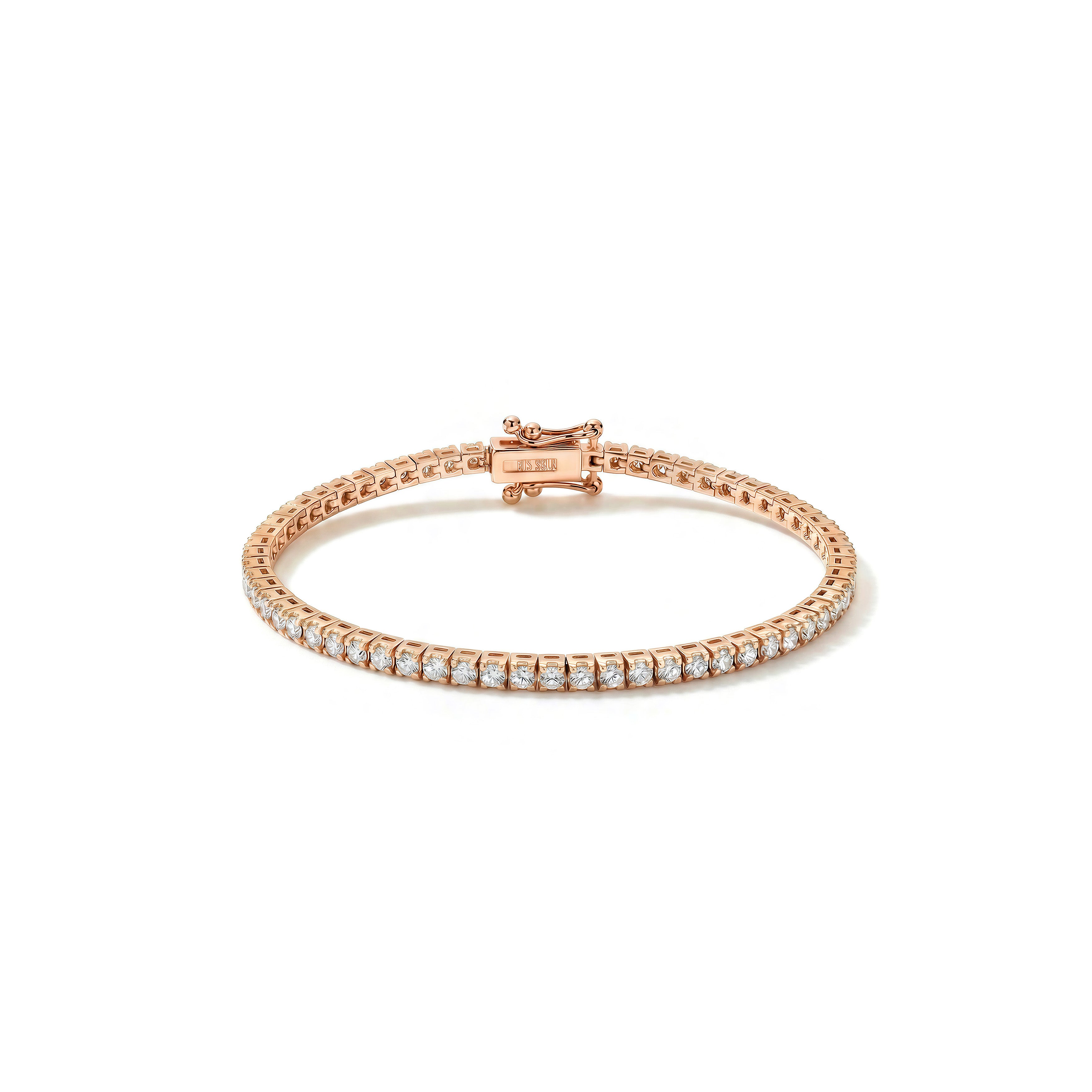 Pulsera de eternidad de tenis de oro de 18K